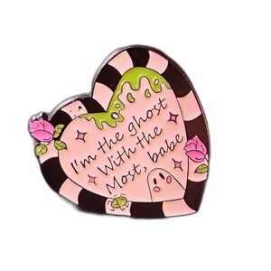 I'm the ghost with‎ the most Beetlejuice enamel pin